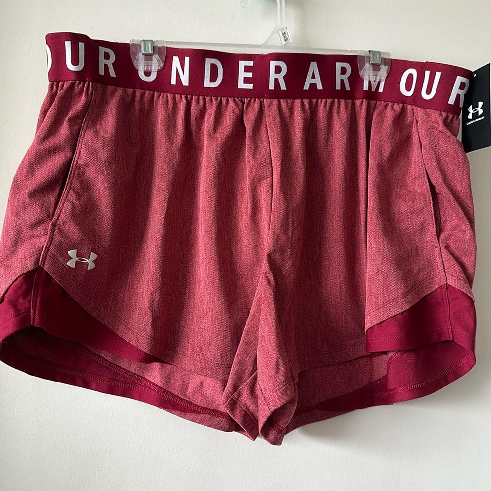 Under Armour Red Loose Shorts